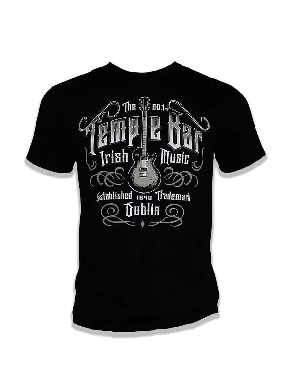 The Temple Bar Music T-Shirt - Black