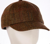 Baseball Cap - Tan Brown Herringbone